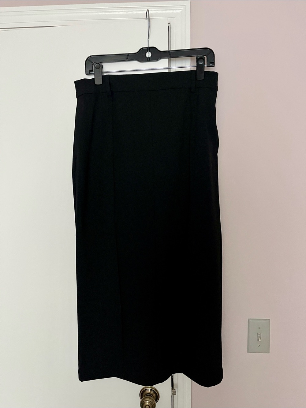 Rachel Zoe Black Pencil Midi Skirt